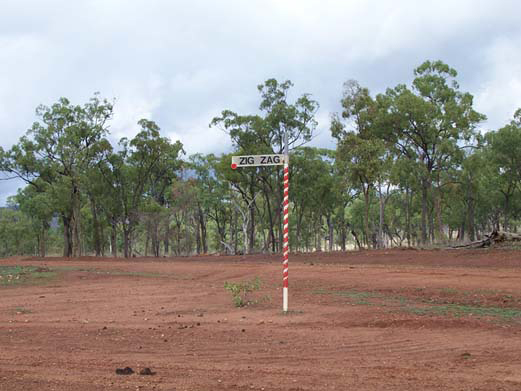 Zig Zag Sign Post